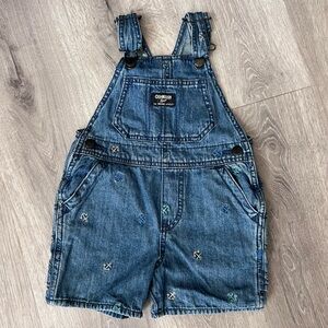 OshKosh B'gosh Blue Denim Women’s Overalls with Anchor Embroidery
